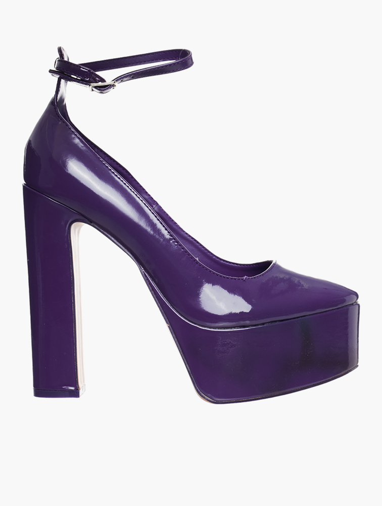 MyRunway | Shop Call It Spring Purple Kamila Block Heels for Women